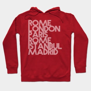 Liverpool European Cup Destinations - Madrid 2019 Hoodie